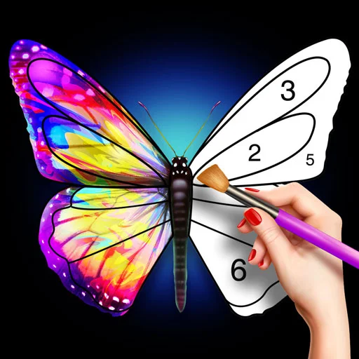Game icon for Tap Color Pro: Color By Number by Tap Color Studio